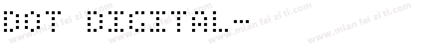 Dot DIGITAL字体转换